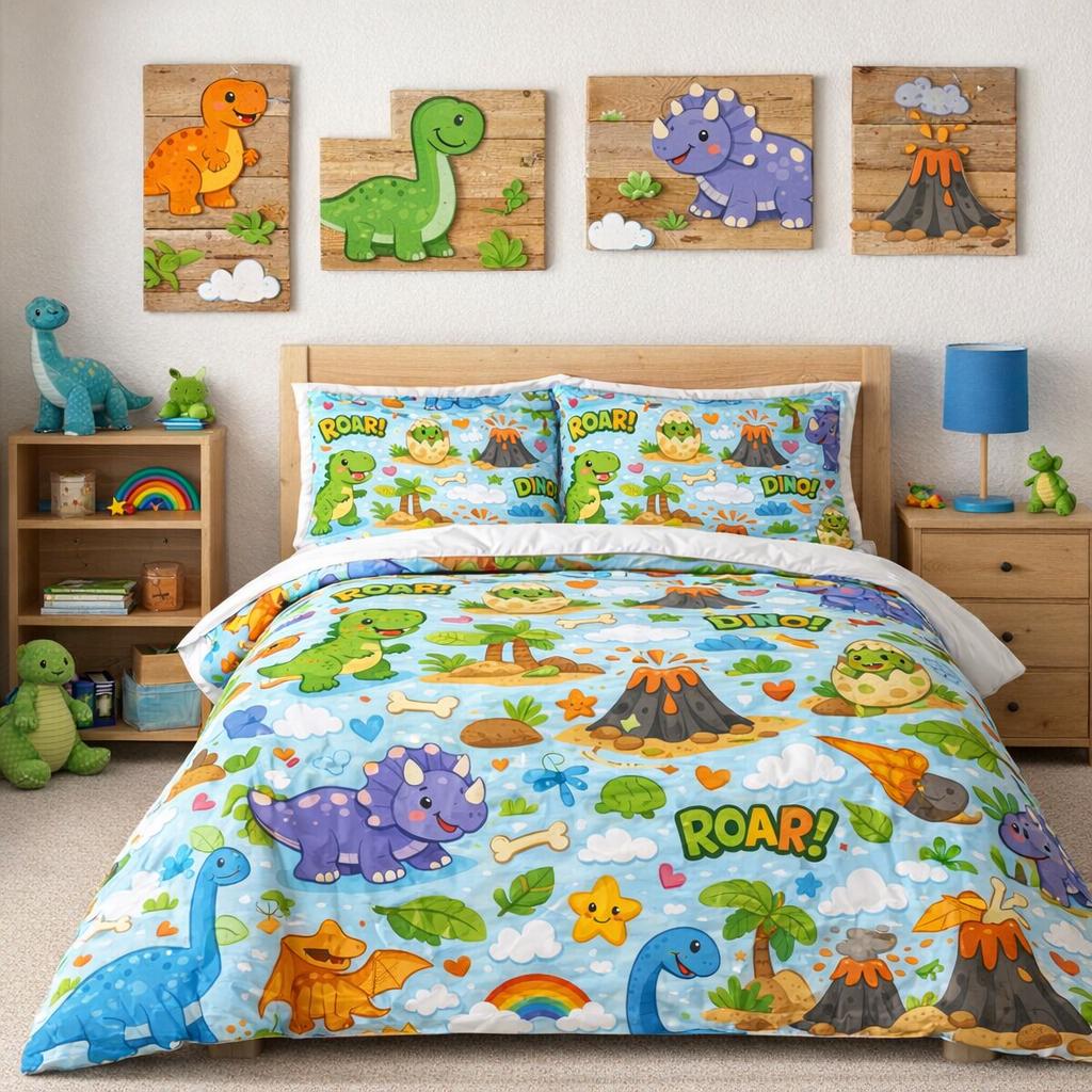 Set Di Biancheria Da Letto Per Bambini 135x100cm Con Paracolpi 3 Pezzi Gufi Grigi Con Ricamo Grigio E Giallo 88921067