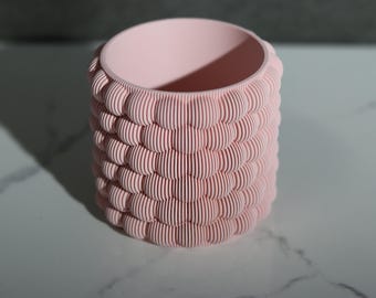 Maceta moderna con burbujas y bandeja de goteo oculta, drenaje perfecto, impresa en 3D, para suculentas o plantas de interior, varios colores, regalo perfecto.