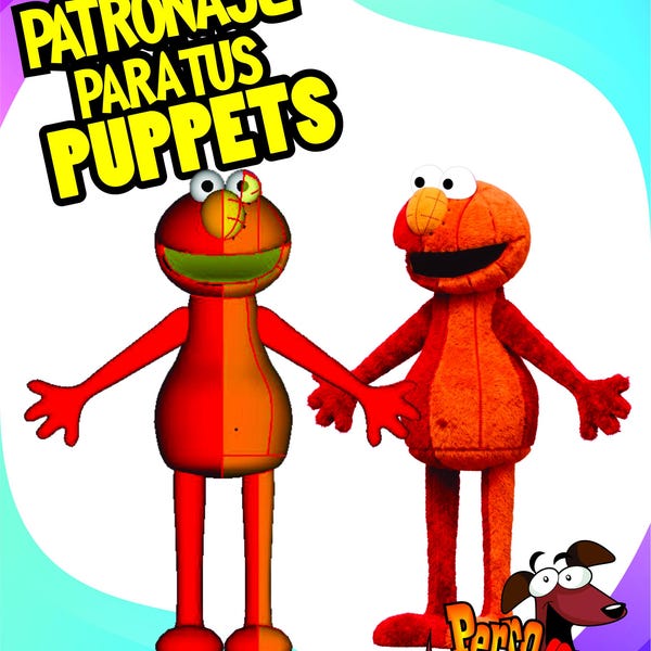 Elmo template to be made of foam, theatrical style