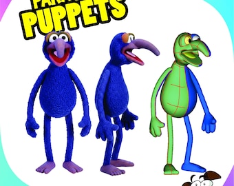 Modello di burattino Gonzo da realizzare in schiuma, Muppet