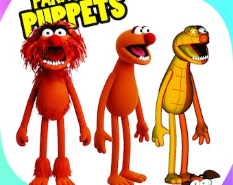 Modello di pupazzo animale da realizzare in schiuma, Muppet