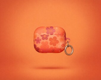 Subtle Lesbian AirPods Case - Sunset Flag Floral AirPod Cover- Pride Gift