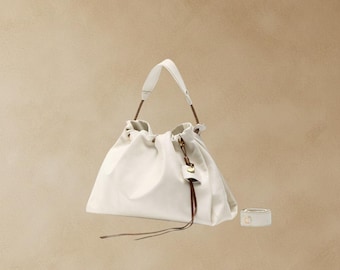 Bucket Bag Crossbody | PU Leather Drawstring | Mini Purse Gift | Everyday Shoulder Bag | Trendy Accessory
