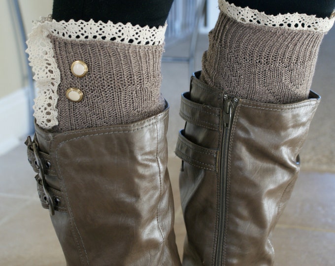 Lovely Lace Boot Sock Leg Warmers Etsy