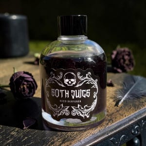 Goth Juice Fragrance Reed Diffuser - Lavender & Amber Scent with Potion-Inspired Vessel