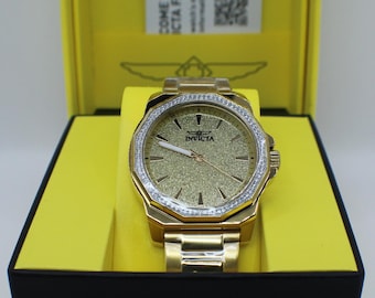 Invicta Speedway, 42 mm, goud (49127)