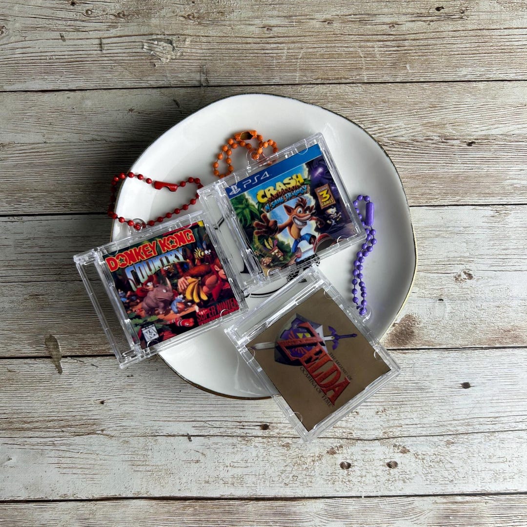 Mini Ccd Keychain Mini Gaming Album CD Keychains - Etsy
