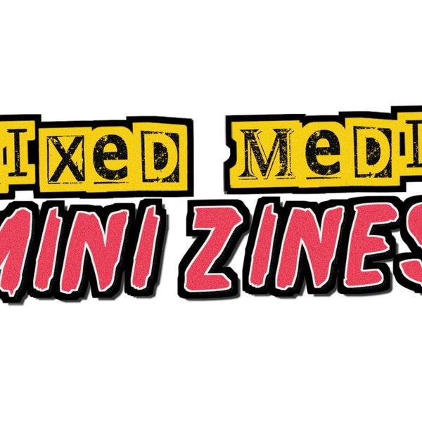 Mini zines techniques mixtes - cours d'art en ligne