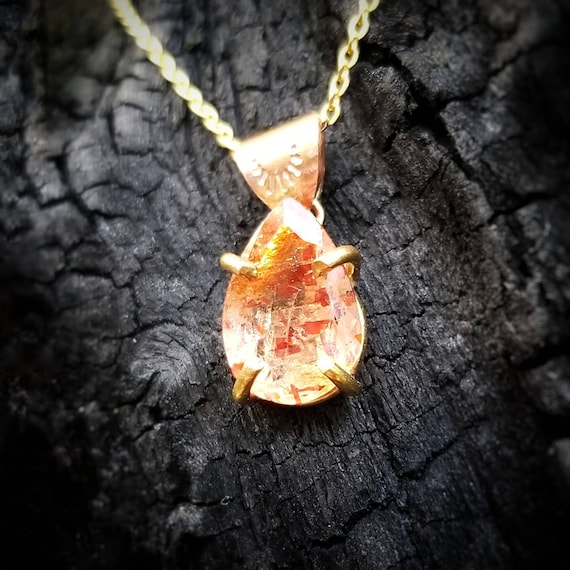 Sunstone necklace best sale