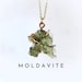 MOLDAVITE Necklace | Raw Moldavite Necklace Gold or Sterling Silver | Limited Stock .5 gram - 1.5 gram | Certified Moldavite | Meteor Stone 