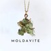 MOLDAVITE Necklace | Raw Moldavite Necklace Gold or Sterling Silver | Limited Stock .5 gram - 1.5 gram | Certified Moldavite | Meteor Stone 