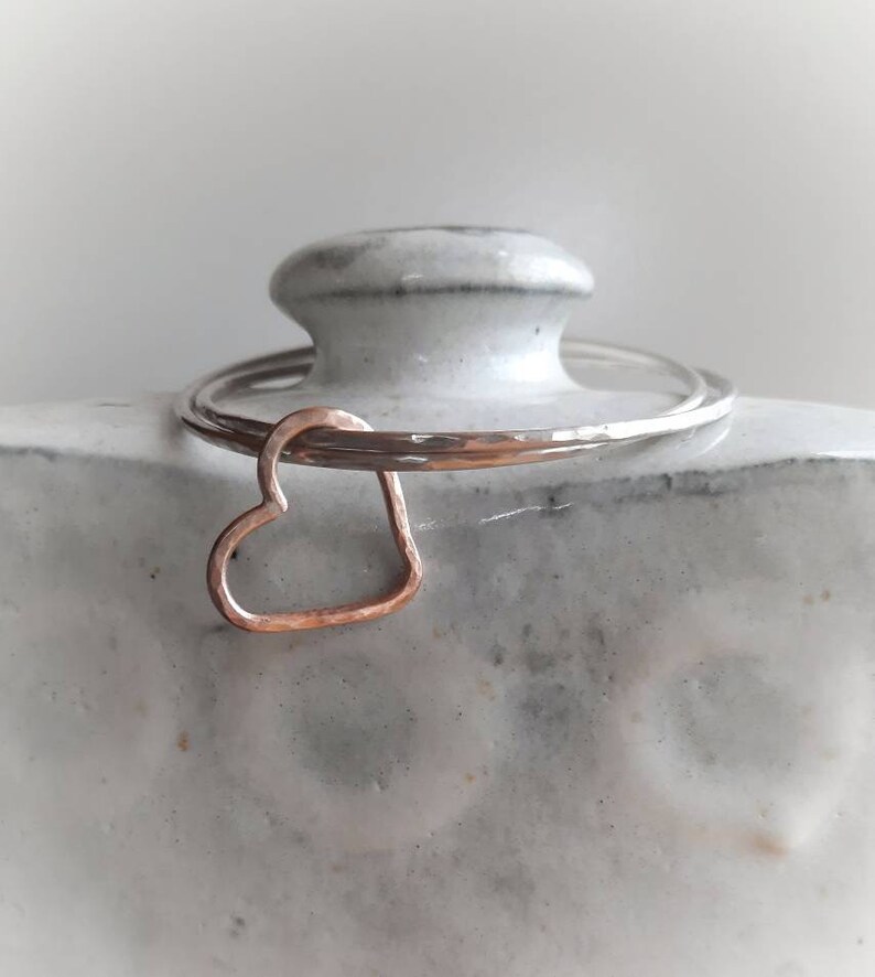 Valentines Day Gift Connected By Heart Bracelet Silver Bangles CONNECTED HEART Sterling Silver Bangle Bracelet Gold Heart Bracelet