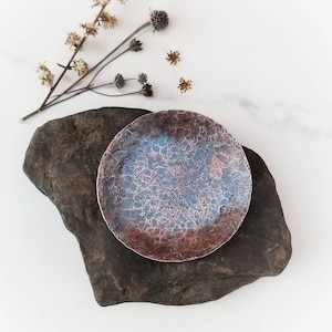 COPPER BOWL | Copper Ring Dish | Jewelry Dish | Hammered Metal Dish | Copper Candle Dish | Hammered Copper Dish | 7th Anniversary Gift