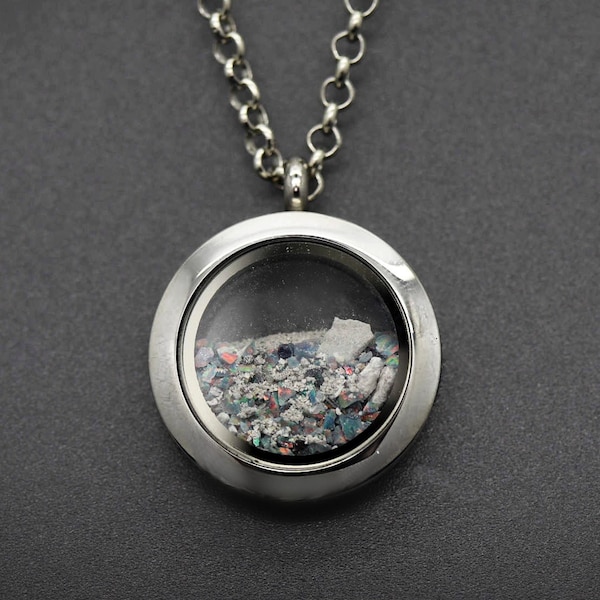 Cremation Locket for Ashes, Human Ash Keepsake, Cremation Necklace for Ashes, Cremation Jewelry Ashes, Urn Necklace, Loss of Loved One, DIY