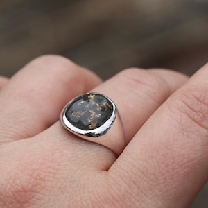 Crematie ring voor mannen, mens crematie sieraden, gepersonaliseerde zegel ring, crematie sieraden as, crematie ring voor as, verlies van liefde