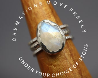 Cremation Ring Band, Cremation Rings for Women, Cremation Jewelry Ashes, Silver Cremation Jewelry, Urn Ring, Cremation Ring for Ashes, Loss