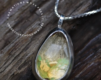 Cremation Jewelry Ashes, Urn Necklace for Ashes, Cremation Necklace, Shaker Locket for Ashes, Ash Keepsake, Silver Cremation Jewelry, Los