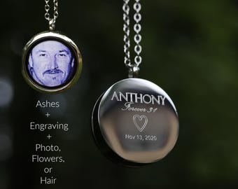 Cremation Locket for Ashes,, Ash Keepsake, Cremation Necklace for Ashes, Cremation Jewelry Ashes, Urn Necklace, Loss of Loved One, DIY