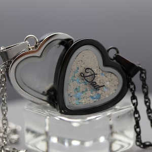 Cremation Locket for Ashes, Human Ash Keepsake, Cremation Necklace for Ashes, Cremation Jewelry Ashes, Urn Necklace, Loss of Loved One, DIY