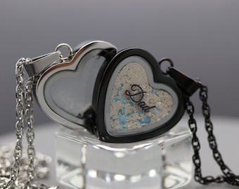 Cremation Locket for Ashes, Human Ash Keepsake, Cremation Necklace for Ashes, Cremation Jewelry Ashes, Urn Necklace, Loss of Loved One, DIY