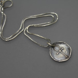 Ankh-Halskette, Ankh Schmuck, Ankh Anhänger, Silber Ankh, ägyptische Kette, Wachs-Siegel-Schmuck, ewiges Leben, Memorial Schmuck, denken Sie daran