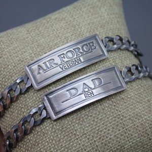 Fathers Day Gift, Personalized Gift for Dad, Bracelet for Dad, Custom ...