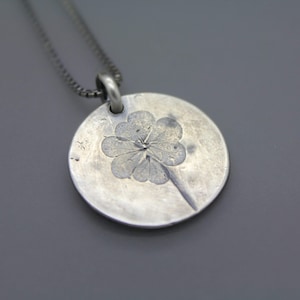 Four Leaf Clover Necklace, Cremation Jewelry, Ash Necklace, Memorial Jewelry, Memorial Necklace, Bereavement Jewelry, Pet Loss Pendant Gift image 1