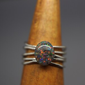 Cremation Ring Band, Multi Band Rings, Cremation Jewelry Ashes, Silver Cremation Jewelry, Urn Ring, Cremation Ring for Ashes, Urn Jewelry image 2