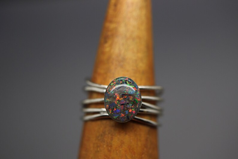 Cremation Ring Band, Multi Band Rings, Cremation Jewelry Ashes, Silver Cremation Jewelry, Urn Ring, Cremation Ring for Ashes, Urn Jewelry image 2