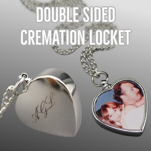 Engraved Cremation Urn Necklace, Human Cremation Keepsakes, DIY Cremation, Ash Jewelry for Human Ashes, Memorial Fingerprint, Grief Gift