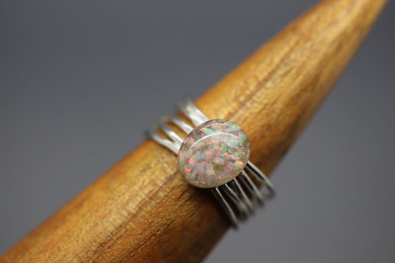 Cremation Ring Band, Multi Band Rings, Cremation Jewelry Ashes, Silver Cremation Jewelry, Urn Ring, Cremation Ring for Ashes, Urn Jewelry image 1