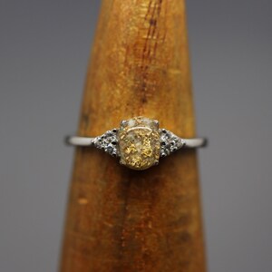 Gold Cremation Ashes Ring, Gold and Silver Ring, Cremation Ring Band, Cremation Rings for Women, Cremation Jewelry Ashes, Mixed Metal Ring