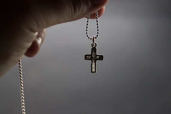 Mens cross hotsell urn necklace