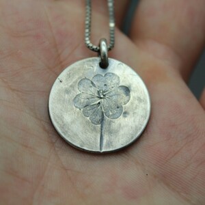 Four Leaf Clover Necklace, Cremation Jewelry, Ash Necklace, Memorial Jewelry, Memorial Necklace, Bereavement Jewelry, Pet Loss Pendant Gift image 2