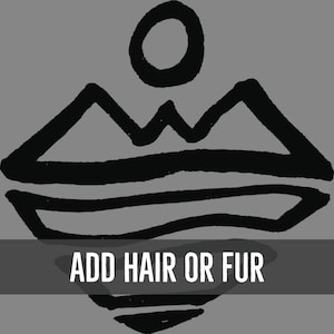 Add Hair or Animal Fur to Your Memorial Item - Add On Item