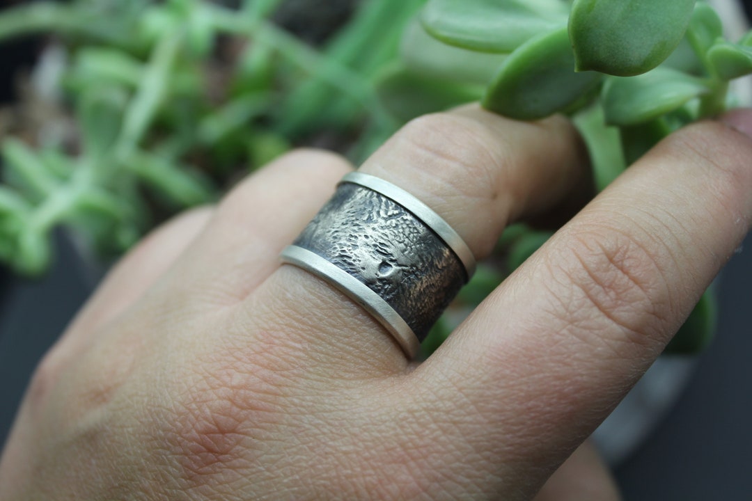 Pet Memorial Ring Custom Pet Ring Paw Print Ring Sterling Etsy