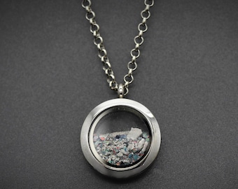 Cremation Locket for Ashes, Human Ash Keepsake, Cremation Necklace for Ashes, Cremation Jewelry Ashes, Urn Necklace, Loss of Loved One, DIY