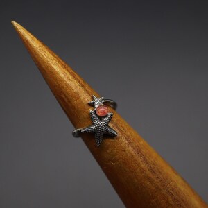Sjöstjärna ring, sjöstjärna urna, Seastar smycken, kremeringsringband, silversmycken, urnring, kremeringsring för aska, förlust av