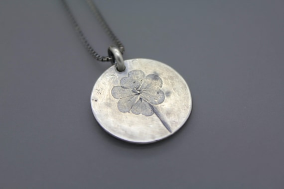 Four Leaf Clover Necklace, Cremation Jewelry, Ash Necklace, Memorial Jewelry, Memorial Necklace, Bereavement Jewelry, Pet Loss Pendant Gift