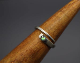 Ring om de crematie te omwikkelen, sterling zilveren gedenkring voor as, opalen crematiesieraad, ring met as, gedenkring voor crematie.