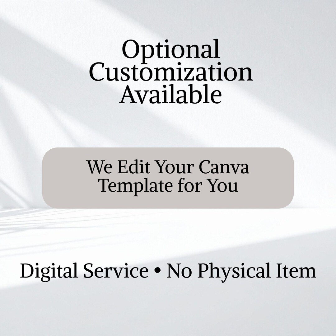 Invitation Customization Service, Canva Template Editing, Personalized ...
