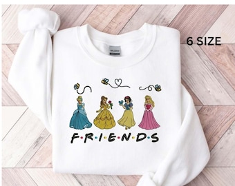 Princess Friends Embroidery Design, Princess Squad Digital Embroidery File, Girl Power Embroidery, Princess Characters Instant Download