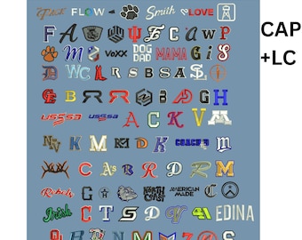 Cap 3D Puff Embroidery Designs Bundle for Caps & Left Chest, Digital Machine Embroidery Files, Instant Download PES DST EXP Formats