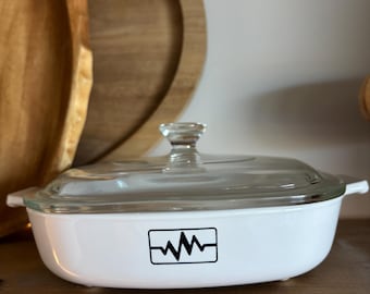 Vintage CorningWare Brown N Serve Casserole – 1980s Kitchenware