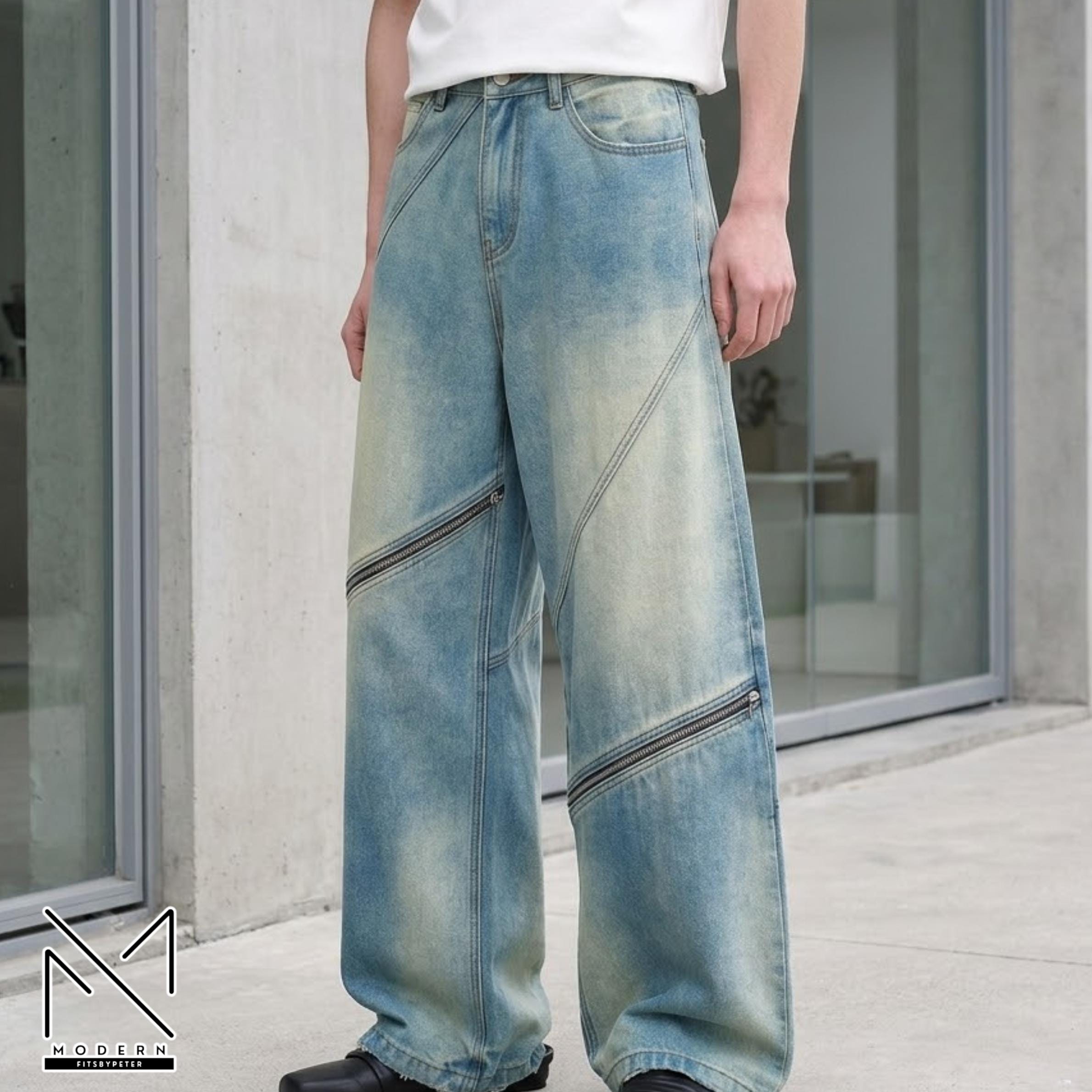 Back zipper jeans men - Etsy 日本