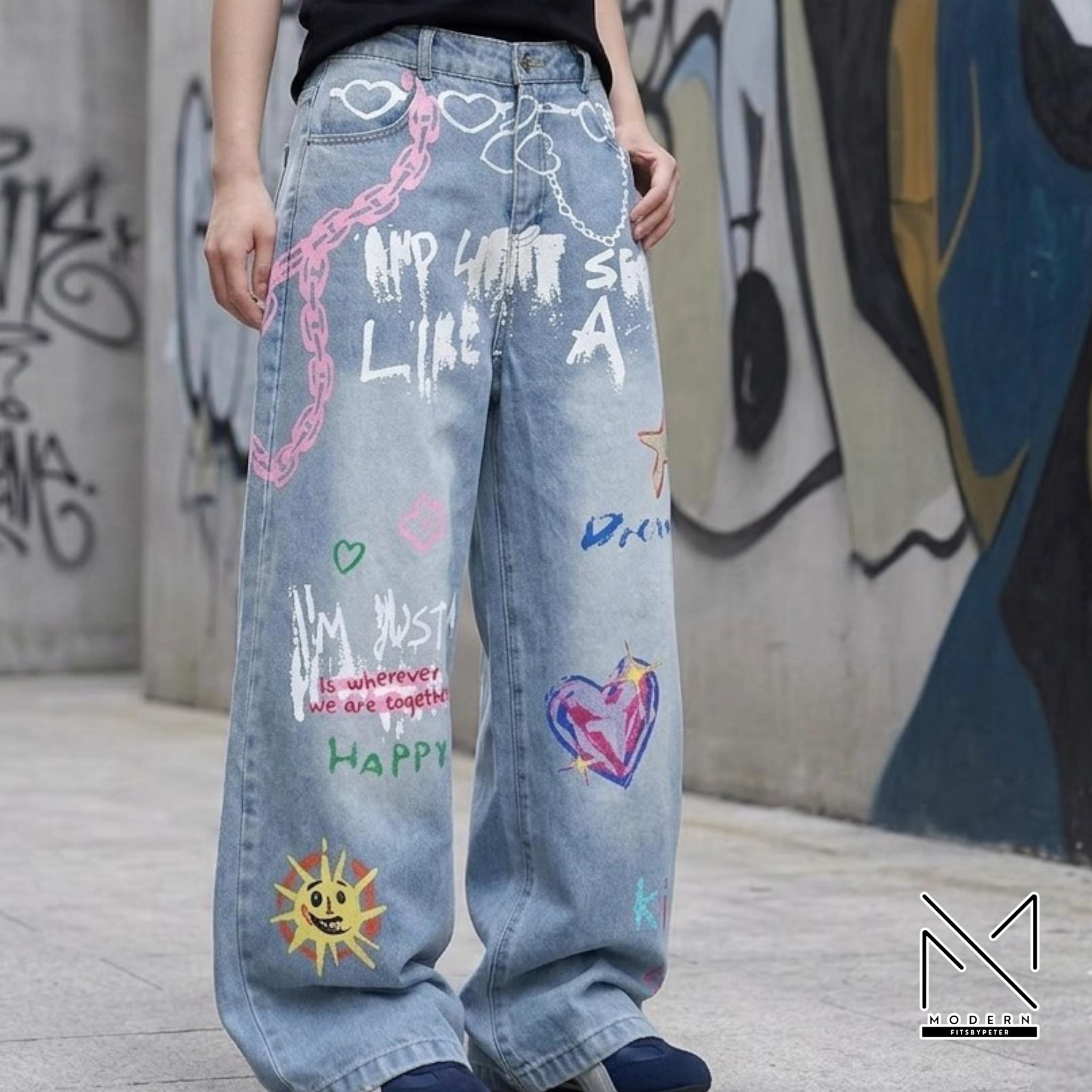 Graffiti pants - Etsy 日本