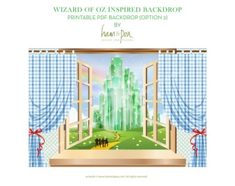 Wizard of Oz inspired backdrop (option 2) PDF file