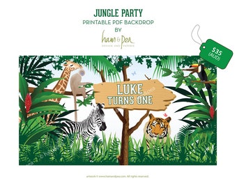 Jungle Party Backdrop