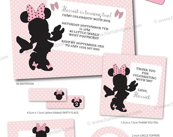 Minnie Mouse Inspired Basic Package DIY Printable