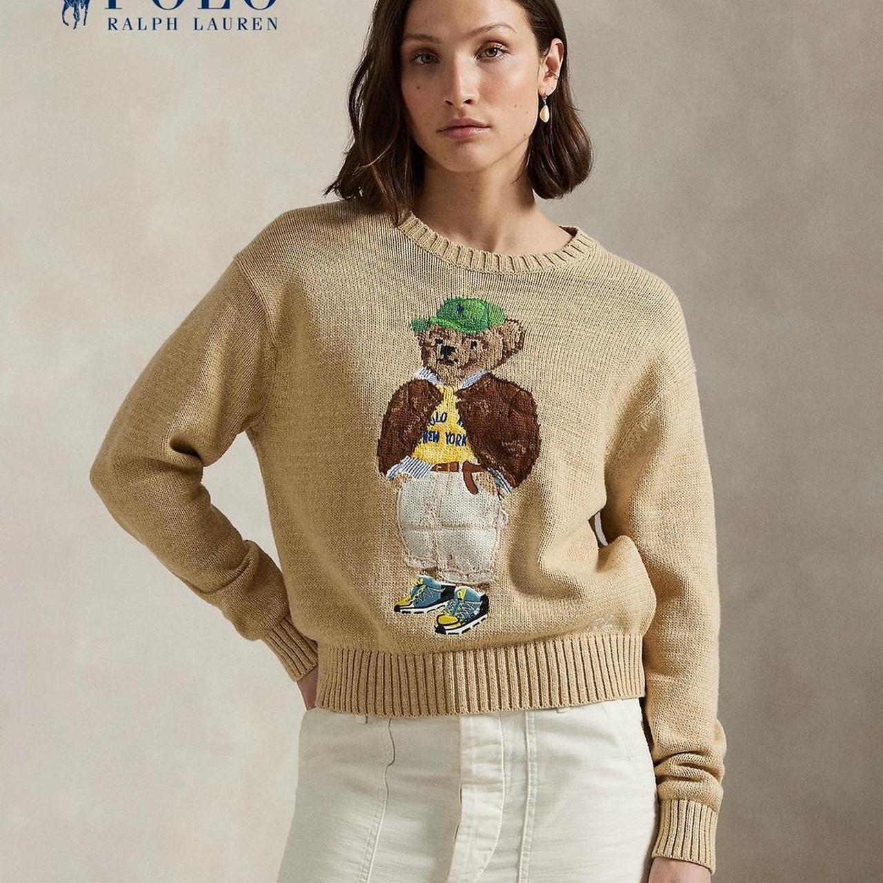 Ralph lauren teddy bear sweater womens - Etsy 日本